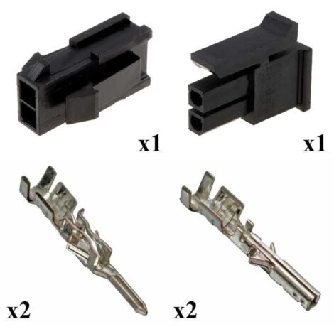 Kit Connettore Micro Fit Maschio Femmina 1x2 Vie