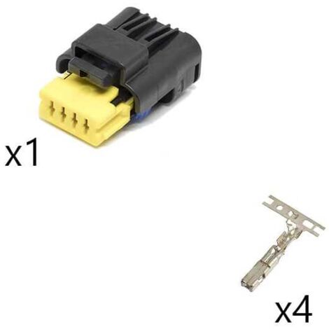 Kit Connettore Miniseal porta femmina 4 vie nero