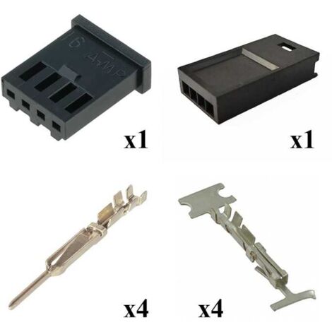 Kit Connettore Modu 2 Maschio Femmina 4 Vie