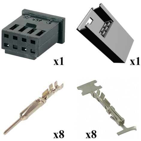 Kit Connettore Modu 2 Maschio Femmina 4x2 Vie