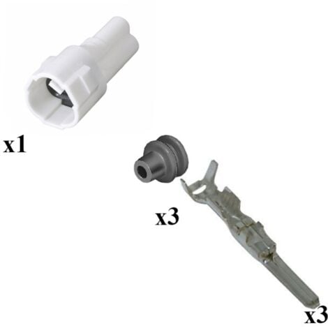 Connettori rapidi 3 vie da 6,35 mm per faston tipo T - Cablematic