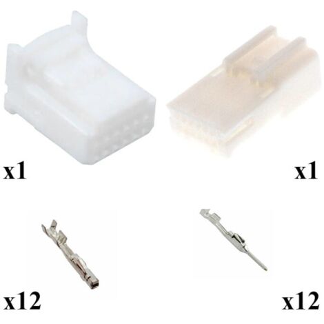 Kit connettore multilock 025 maschio femmina 12 vie