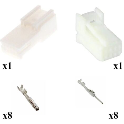 Kit connettore multilock 025 maschio femmina 8 vie