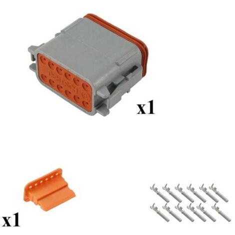Kit connettore serie DT porta femmina 12 vie C015
