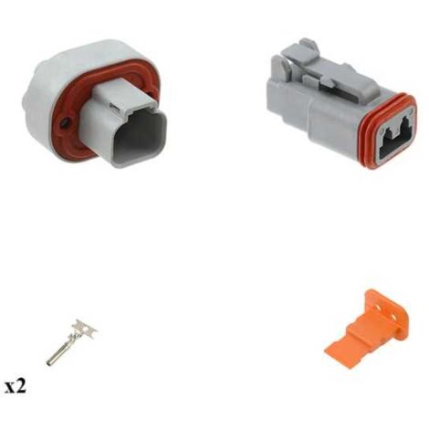 Kit connettore serie DT15 femmina 2 vie da C.S.