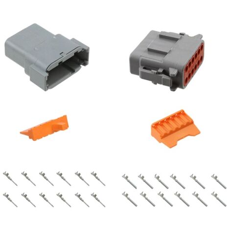 Kit Connettore Serie DTM Maschio Femmina 12 Vie