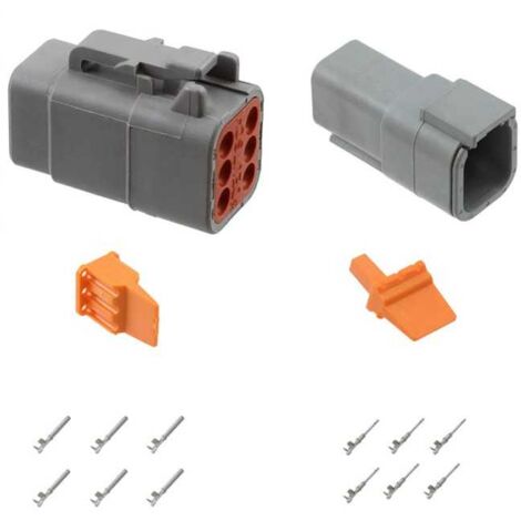 Kit Connettore Serie DTM Maschio Femmina 6 Vie