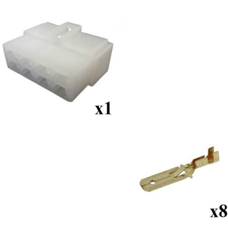 Kit Connettore Series 250 Faston 6 Femmina 8 Vie