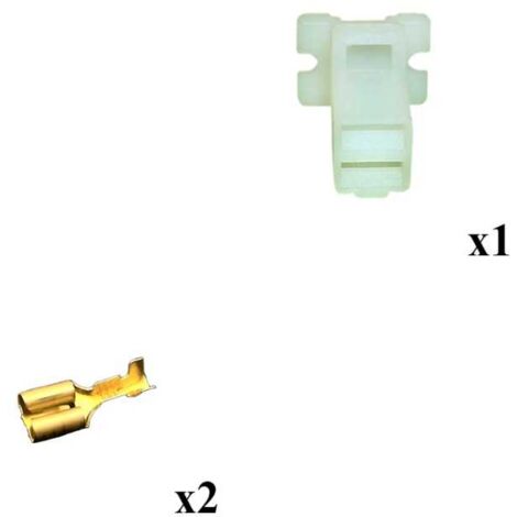 Kit Connettore Series 250 Faston 6 Maschio 2 Vie