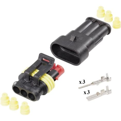 Kit Connettore SuperSeal Maschio Femmina 3 Vie