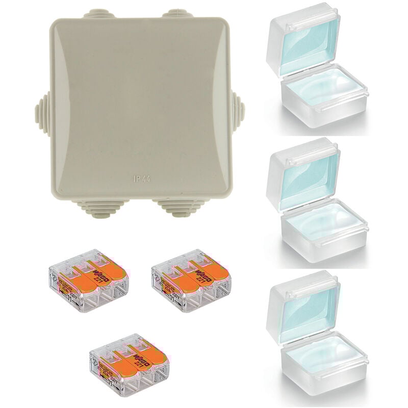 DIO - Kit de connexion étanche - IP44 - 3 bornes Wago