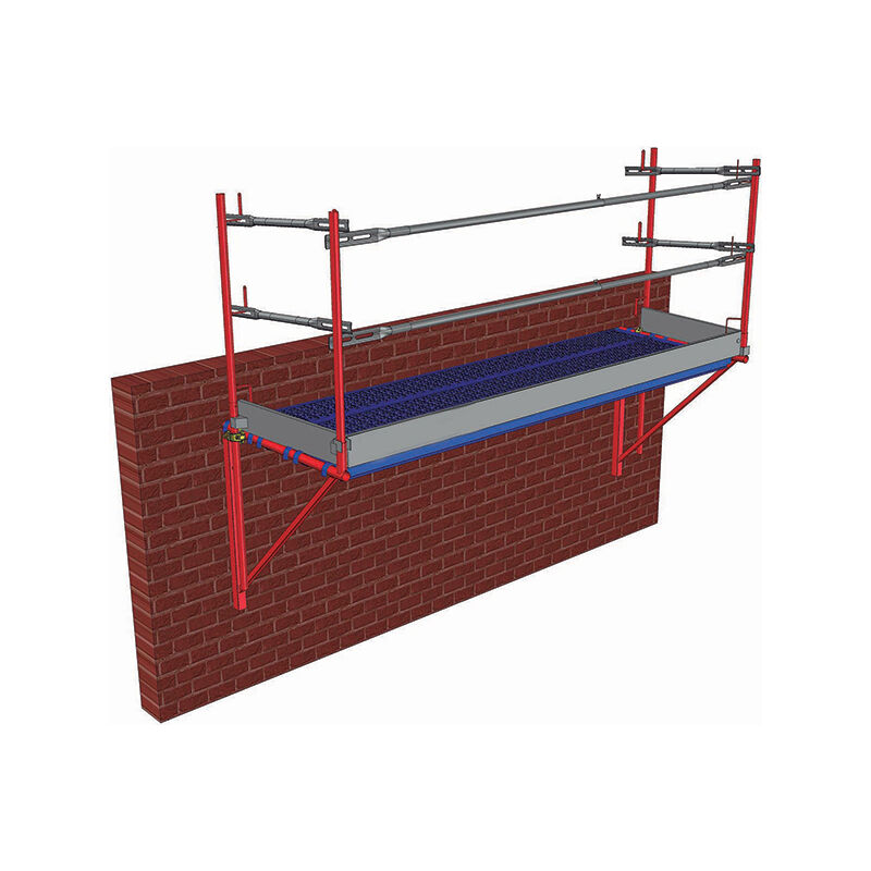 Matisère - Kit console 3m avec garde-corps frontal et latéral - Tube rond - KITCF1000EPX3M/GCL