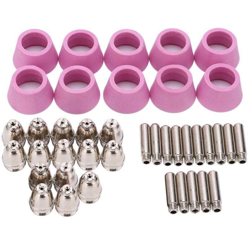 Image of Kit Consommables Torche Découpe Plasma Pointe Contact Électrode Buse Céramique AG60 SG5540