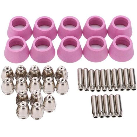 Kit Consommables Torche Découpe Plasma Pointe Contact Électrode Buse Céramique AG60 SG5540