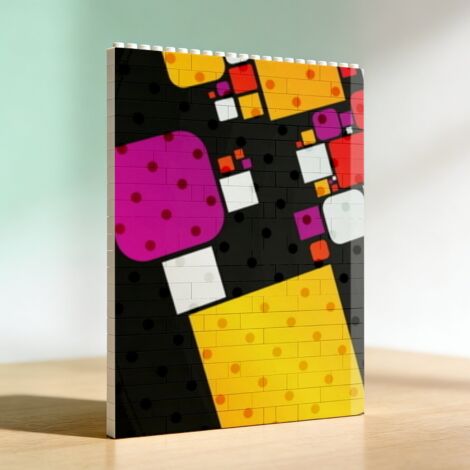 Kit construction cadre photo en briques, cadeau d’anniversaire pour lui et elle