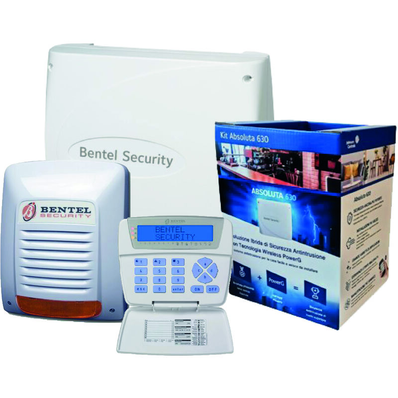 Bentel - Kit contenant : Centrale Absoluta 630 extensible de 6 à 30 zones + bkb-lcd + neka Code . ABS630-K