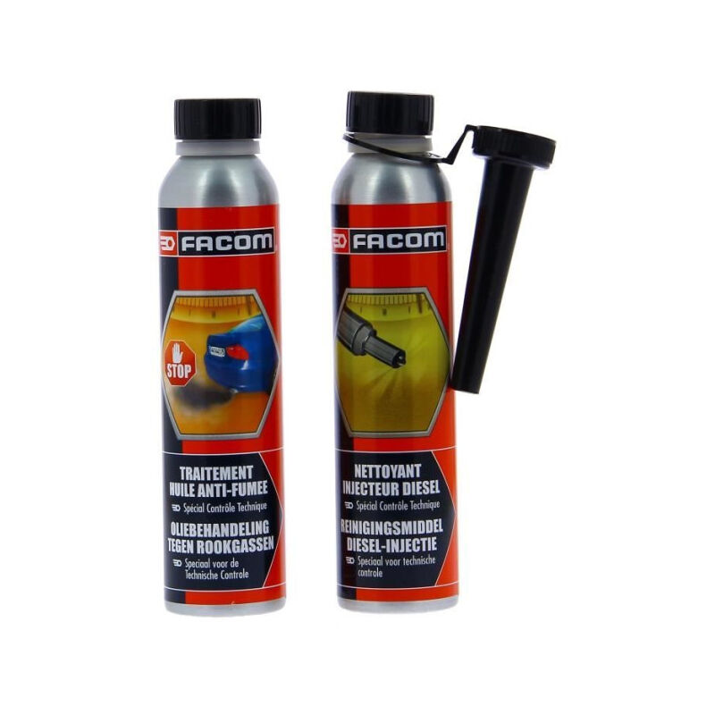 Huile-Additif kit controle technique diesel 2x300ml - 2x300ml - Facom