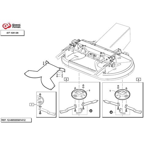 Kit coppia lama mulching destra + coppia lama mulching sinistra GIANNI FERRARI