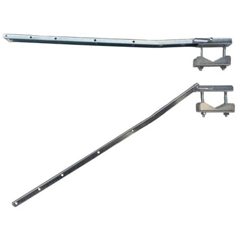 KIT COPPIA STENDIBIANCHERIA STENDIPANNI FERRO BRACCIO SUPPORTO BALCONE CM 60 638vn