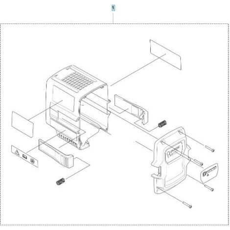 KIT COQUE BLI200X 536567801 ORIGINAL HUSQVARNA
