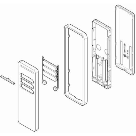 Kit coque SPCG002700 pour télécommande P1 remplacement d'origine NICE SPCG002700