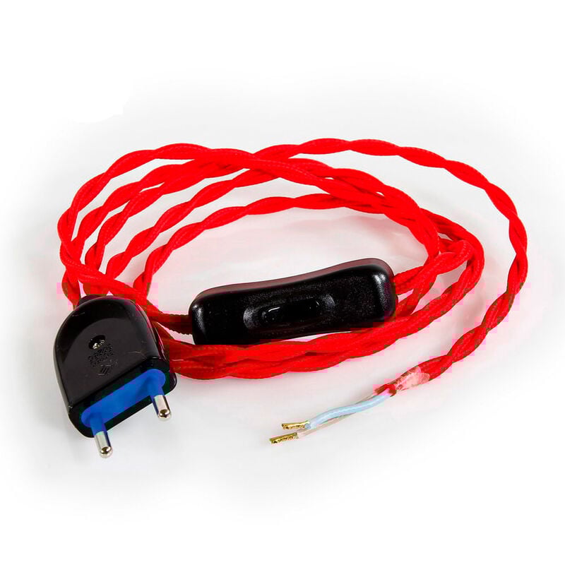 

Kit cordon 2x0,75 120+80cm rojo - Enec
