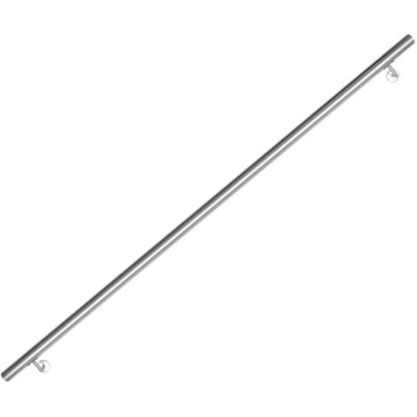 Kit corrimano ringhiera supporto a parete maniglia per scale Ø 42 mm supporto a parete argento 200 cm