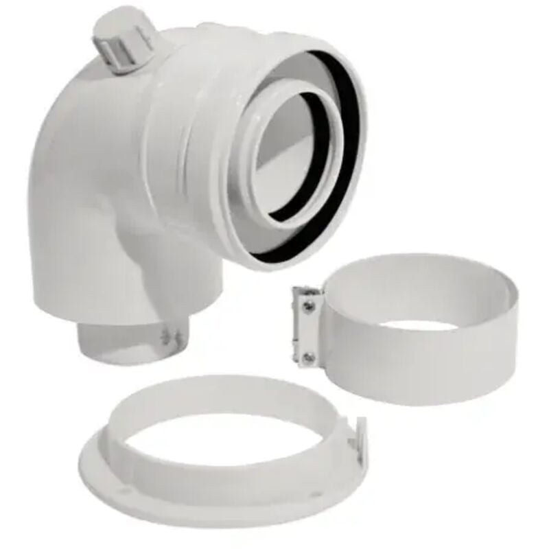 Kit coude universel départ chaudière avec prise de mesure