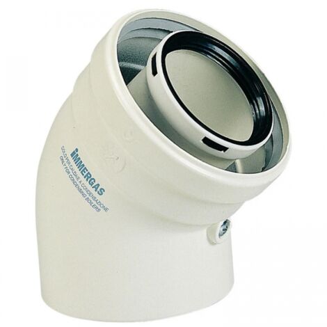 Kit courbe 45 ø évacuation des fumées coaxial 60/100 - Immergas