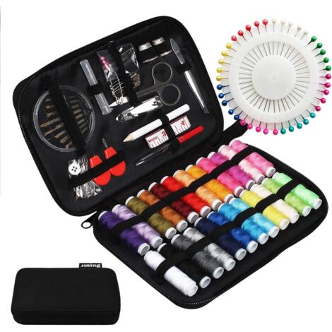 Kit Couture Complet avec Boîte, 130 pcs Premium Couture Accessoires, Set de Couture pour Voyage Famille Maison - Applicable au Travail et à l'Urgence