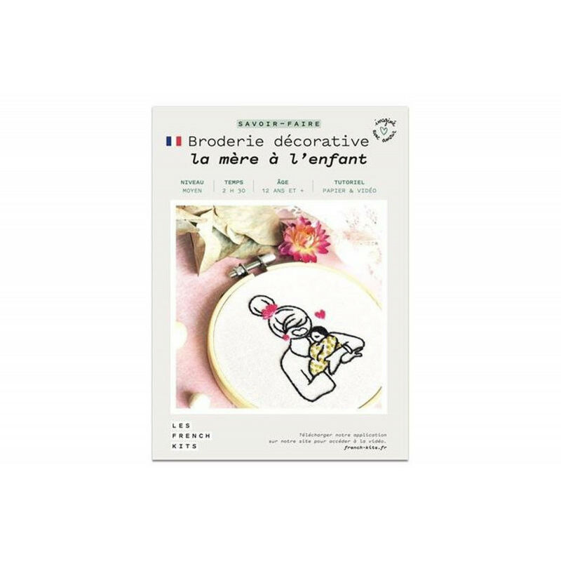 Kit créatif French Kits Broderie Savoir faire Femme et enfant - Multicolore