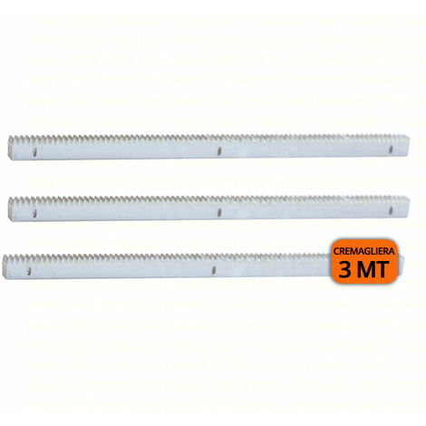 Kit Cremagliera 30x12 3 Mt M4 In Acciaio Zincata Zincato X Cancello Scorrevole
