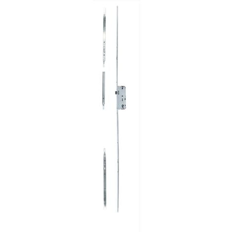 Kit crémone FERCO DECENA 40 ajustable pour porte bois, axe 40mm, 2pts, G-18294-00-0-1