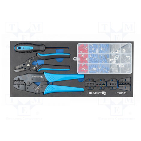 Kit Crimpadoras De Terminales Redondos (158 Uds.) Ht7g161