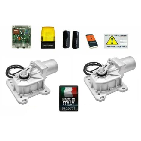 Kit Cromo 230v Automatismo Cancello Apricancello Battente Interrato Senza Casse