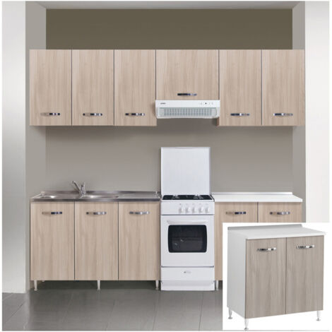 KIT CUCINA BASE 2 ANTE 80X50XH85 CM OLMO- AZUR LINE- 1,0 pz