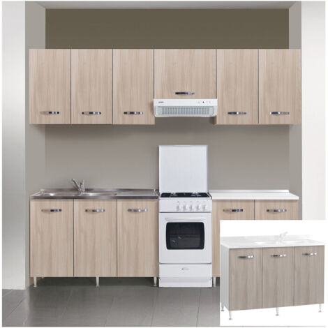 KIT CUCINA BASE 3 ANTE 120X50XH85 CM SENZA LAVELLO OLMO- AZUR LINE- 1,0 pz