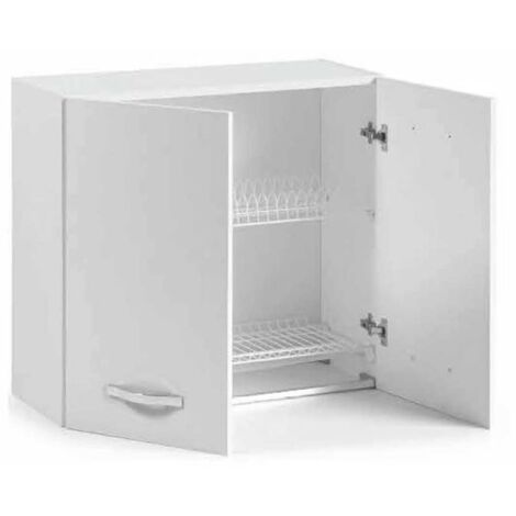 Kit cucina colapiatti 2ante cm.80x30x72h bianco - Salone