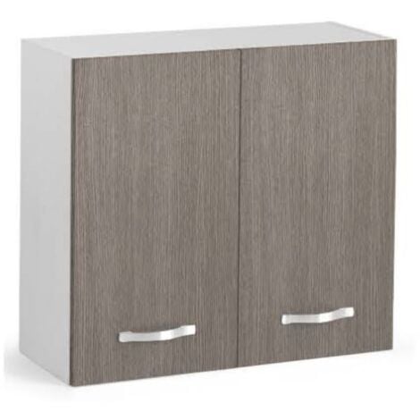 Kit cucina pensile 2 ante 80x30x72h finitura larice grigio - Salone