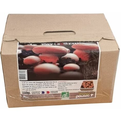 ACHAT NATURE kit culture de champignons de paris blond BIO