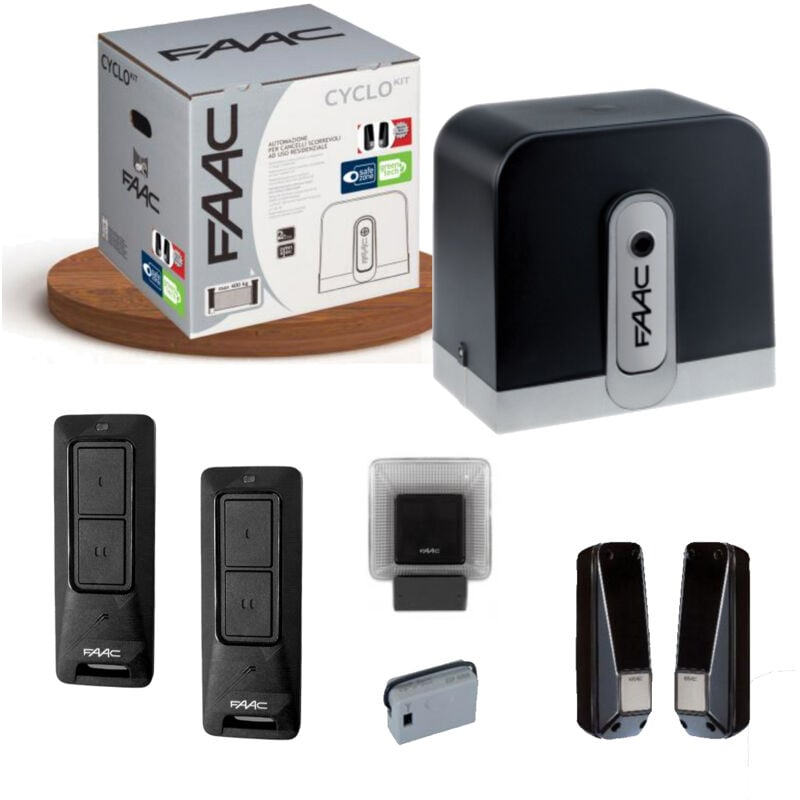 Kit cyclo integral Faac Motorisation coulissant 800Kg 24V Faac