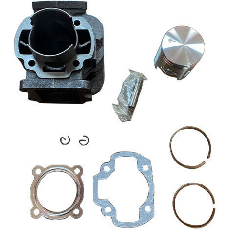 Kit Cylindre pour Moto Yamaha Vintage 2 Temps - Compatible TY50, RD50, DT50 - Cylindre Complet 50cc pour Moto Classique