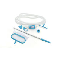 Kit D'entretien Complet Pour Piscine WERKA PRO - Aspirateur, Brosse, épuisette, Manche Télescopique, Thermomètre