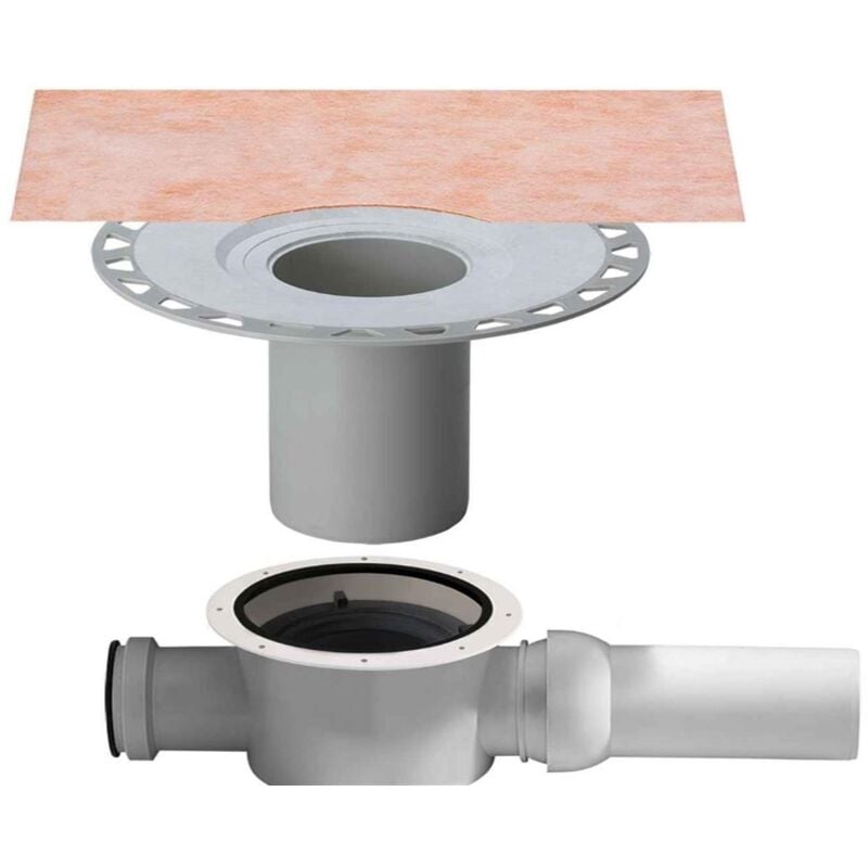Schluter - Kit d'évacuation douche italienne kerdi-drain - Sortie verticale DN50 - Siphon intégré