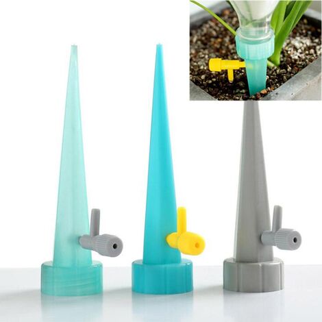 Kit d&39irrigation automatique des plantes et des fleurs, système d&39arrosage goutte-à-goutte, outils de jardin, bouteille, goutte-à-goutte, plantes domestiques,6 pcs green