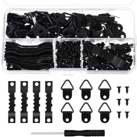 Kit da 251 pezzi per appendere cornici, accessori per foto, opere d'arte e specchi viti incluse.
