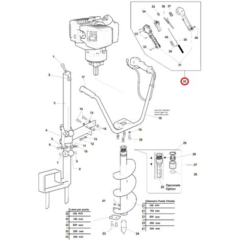 Kit d'accélérateur 22 mm ORIGINAL ACTIVE pour tarière modèles t143 - t165 022179