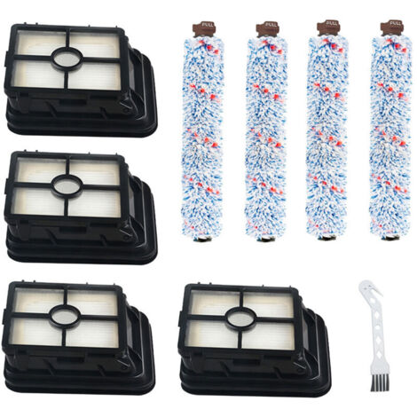 Kit d'accessoires 3 en 1 pour Bissell Crosswave : 4 brosses rotatives et 4 filtres de rechange pour Bissell Crosswave, compatible avec les aspirateurs Bissell Crosswave séries 1785 et 2306