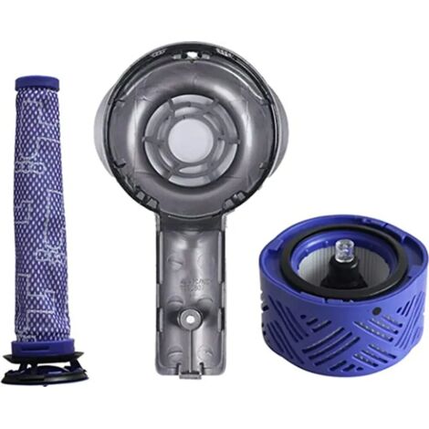 Kit d'accessoires compatible avec les aspirateurs Dyson V6 : cache-moteur arrière, filtres avant et arrière