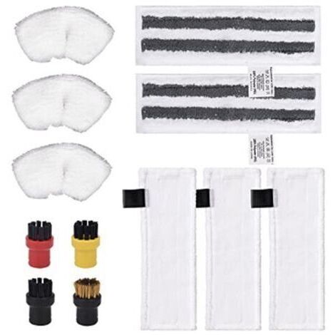 Kit d'accessoires compatible avec les nettoyeurs vapeur Kärcher Easyfix SC2, SC3, SC4 et SC5 : chiffons de rechange en microfibre